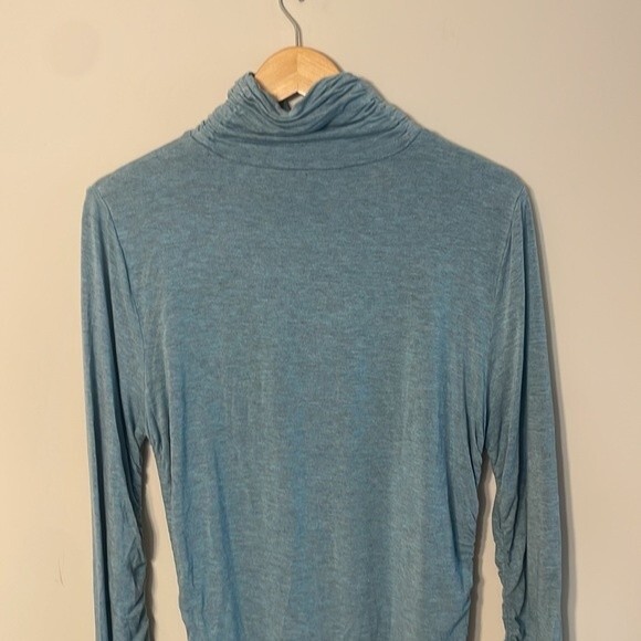 Soft Surroundings Great Shape Turtleneck - Blue Large - Picture 5 of 6